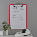 Leitz WOW plaque à pince, ft A4, rouge