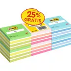 Post-it Notes Cube, 450 Sheets, 3 in x 3 in, 6-Pack, Assorted Colors