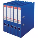 Esselte classeur à levier Power N°1, dos de 5 cm, bleu, paquet de 5 pièces