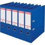 Esselte Power No. 1 Lever Arch File 7.5 cm Spine Blue Pack of 5