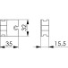 Extended Latch Bolt for AMF Lockcase / pc