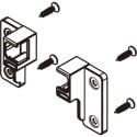 Witte achterste bevestigingsbeugelset voor Magic-Star Plus langsrails / PCE