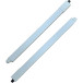Witte railkit 550 mm diep in de lengte met inpersbevestigingen voor Magic-Star Plus pannenlades / 2pce