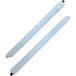 White Longitudinal Rail Kit 450mm Depth with Push-In Front Fixings for Magic-Star P Pot Drawer