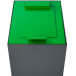 V-Part flap lid for 60L modular waste bin, green