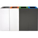 V-Part modulaire afvalbak 60 l, grijs