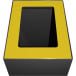 V-Part couvercle pour poubelle modulaire 60 l, jaune