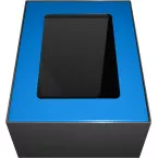 V-Part lid for modular waste bin 60L blue