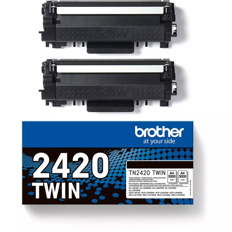Genuine Brother TN2420TWIN High Yield...