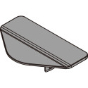 Anthracite Decorative Cover for 35mm Hinge Cup Holes / PCE