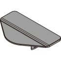 White Decorative Cover for Ø35mm Hinge Bore Holes / PC