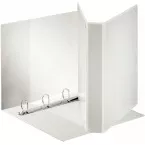 Esselte classeur à anneaux personnalisable, dos de 5,1 cm, 4 anneaux en D de 30 mm, pour ft A4+,  blanc