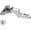 Stijlvol 110° vernikkeld Flash snelsluitscharnier (Ø10x10mm), met demping en zelfsluitende functie, voor inzetdeuren / PCE