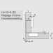 Stijlvol 110° vernikkeld Flash snelsluitscharnier (Ø10x10mm), met soft close en zelfsluitende functie, voor opbouwdeuren / PCE