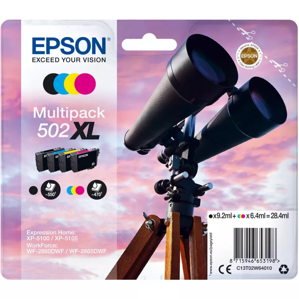 Epson inktcartridge 502XL, 470 - 550...