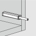 Push to open magnétique à appliquer linéaire blanc, course 39mm pour charnières Stylish et Pivot-Pro sans amortisseur, avec ferm