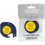 Compatible Dymo LetraTag 91202 12mm Yellow Plastic Label Tape