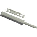 Push to open à appliquer linéaire blanc, course 40mm pour charnières Pivot-Star, Stylish et Pivot-Pro avec amortisseur et fermet