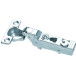 Nickel-Plated Pivot-Pro 100° Screw-On Hinge with Damping and Self-Closing, Mount Ø26mm, for Recessed Door