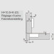 Charnière Pivot-Pro 100° nickelée à visser, avec amortissement et avec fermeture automatique avec plot Ø26mm, pour porte en appl