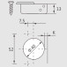 Pivot-Pro 95° Nickel Plated Screw-On Pivot Hinge with Damper, Auto-Close and 40mm Pin, for Inset Doors