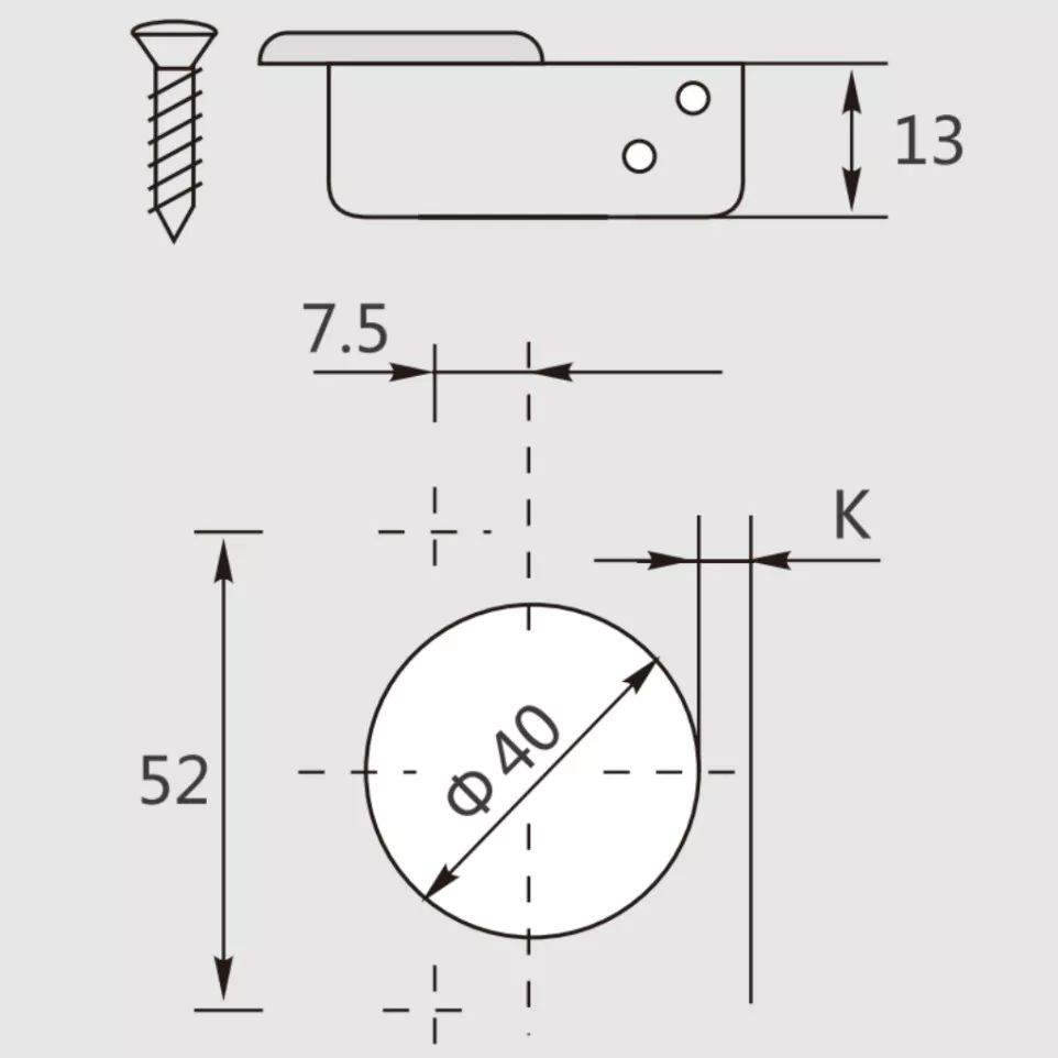 Pivot-Pro 95° vernikkeld...