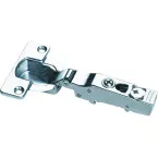 Pivot-Pro 95° Nickel Plated Screw-On Hinge with Damper, Auto-Close and 40mm Pin, for Surface-Mounted Doors