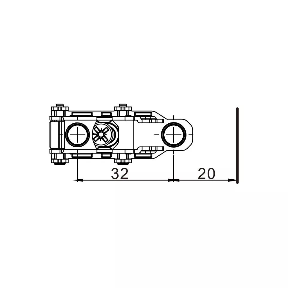 Linear mounting plate Stylish nickel...