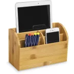 CEP Bamboo Desk Organizer with 5 Compartments