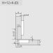 Pivot-Star 160° zwart titanium opschroefscharnier met soft-close functie, voor opbouwdeuren / PCE