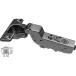 Pivot-Star 110° zwart titanium Flash snelsluitscharnier (Ø10x10mm), met demping en zelfsluitend, voor inzetdeuren / PCE