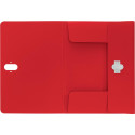 Leitz Recycle chemise à rabats, en PP, ft A4, rouge