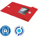 Leitz Recycle chemise à rabats, en PP, ft A4, rouge