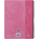 Oxford School collegeblok A4+ gelijnd, 23-gaats, 80 vel, roze