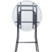 Inklapbare statafel BT100, wit, diameter 80 cm
