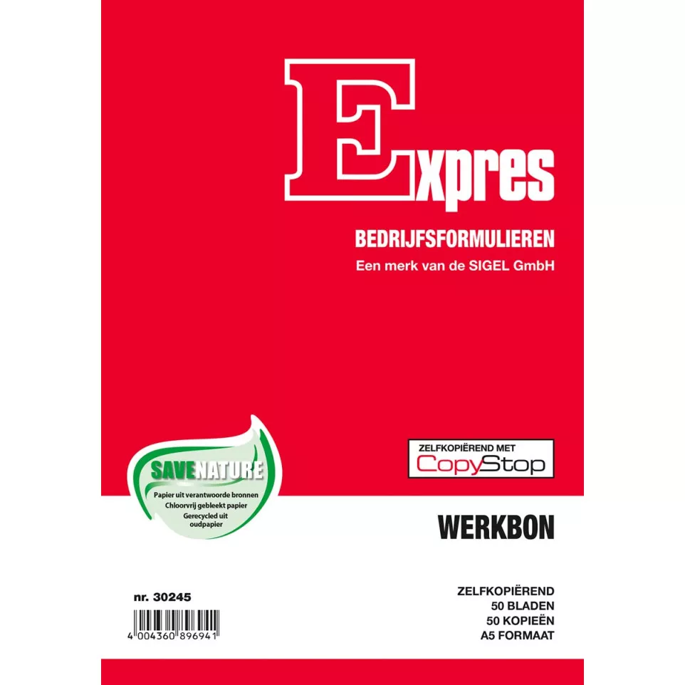 Sigel Expres werkbonblok, ft A5,...