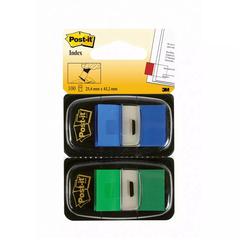 Post-it Index Tabs Standard Duo Pack...