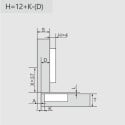 Pivot-Star 160° Nickel-Plated Pivot Hinge with Expansion Sleeve Mounting (Ø8x10mm), Damper and Auto-Close