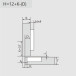 Pivot-Star 160° vernikkeld verzonken scharnier (Ø8x10mm), met soft close en zelfsluitende functie, voor opliggende deuren / PCE