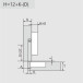 Pivot-Star 160° Nickel-Plated Concealed Hinge with Soft Close and Self Closing for Overlay Doors (Ø8x10mm)