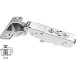 Pivot-Star 110° Nickel Plated Pivot Hinge, Ø8 Expansion Sleeves, Damper and Auto-Close, for Semi-Surface Mounted Doors