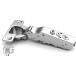 Pivot-Star 110° vernikkeld verzonken scharnier (Ø8x10mm), met soft close en zelfsluitende functie, voor opliggende deuren / PCE