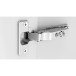 Pivot-Star 110° vernikkeld verzonken scharnier (Ø8x10mm), met soft close en zelfsluitende functie, voor opliggende deuren / PCE