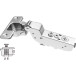 Charnière Pivot-Star 110° nickelée à visser, avec amortissement et avec fermeture automatique, pour porte rentrante / PCE