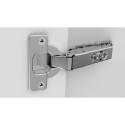 Charnière Pivot-Star 110° nickelée à visser, avec amortissement et avec fermeture automatique, pour porte en semi-applique / PCE