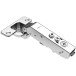 Charnière d'angle 30° Pivot-Star 110° nickelée à visser, avec amortissement et avec fermeture automatique, pour porte en appliqu
