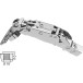 Pivot-Star 160° Nickel-Plated Concealed Pivot Hinge with Soft Close and Self-Closing, for Overlay Door, Ø10x10mm