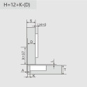 Pivot-Star 160° Nickel-Plated Concealed Pivot Hinge with Soft Close and Self-Closing, for Overlay Door, Ø10x10mm