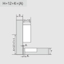 Pivot-Star 160° Nickel-Plated Concealed Pivot Hinge with Soft Close and Self-Closing, for Overlay Door, Ø10x10mm