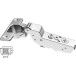 Pivot-Star 110° verzonken vernikkeld scharnier (Ø10x10mm), met soft close en zelfsluitende functie, voor inzetdeuren / PCE